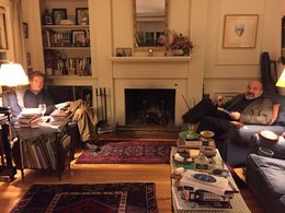 S filozofem Richardem Kearney v Bostonu, únor 2020