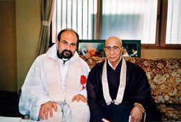 S patriarchou školy Tendai na hoře Hiei (Japonsko 1998)